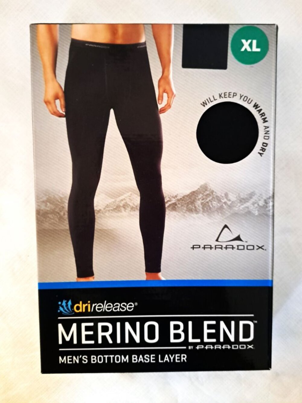 Paradox Drirelease Merino Blend Men's Bottom Base Layer Pants size XL NIB